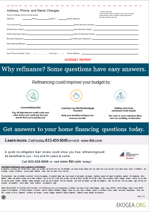 Relevé hypothécaire de la banque USA First International Bank & Trust aux formats Word et PDF, 3 pages 3 template Relevé hypothécaire de la banque USA First International Bank & Trust aux formats Word et PDF, 3 pages 3 template